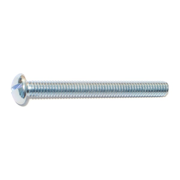 Midwest Fastener 5/16"-18 x 3 in Slotted Round Machine Screw, Zinc Plated Steel, 8 PK 60347 - main
